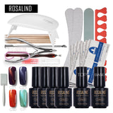 Rosalind Magnet Cat Eyes Nail Art Tools Cure 6W UV Lamp Gel Polish Soak Off Base Coat Top Coat Gel Nail Nail Manicure Kits Nai