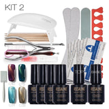 Rosalind Magnet Cat Eyes Nail Art Tools Cure 6W UV Lamp Gel Polish Soak Off Base Coat Top Coat Gel Nail Nail Manicure Kits Nai