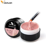 Venalisa new 15ml 12 color uv builder camouflage jelly uv gel, nails extend gel,natural color uv hard nail constraction poly gel