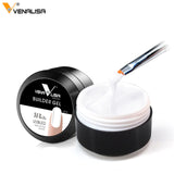 Venalisa new 15ml 12 color uv builder camouflage jelly uv gel, nails extend gel,natural color uv hard nail constraction poly gel