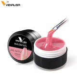Venalisa new 15ml 12 color uv builder camouflage jelly uv gel, nails extend gel,natural color uv hard nail constraction poly gel