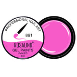 ROSALIND Gel Lacquer 5ml Pure Colors UV  Nail Gel Varnish Manicure DIY French Nail Art Polish Design Nail Painting Color