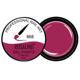 ROSALIND Gel Lacquer 5ml Pure Colors UV  Nail Gel Varnish Manicure DIY French Nail Art Polish Design Nail Painting Color