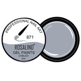 ROSALIND Gel Lacquer 5ml Pure Colors UV  Nail Gel Varnish Manicure DIY French Nail Art Polish Design Nail Painting Color
