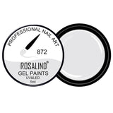 ROSALIND Gel Lacquer 5ml Pure Colors UV  Nail Gel Varnish Manicure DIY French Nail Art Polish Design Nail Painting Color