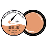 ROSALIND Gel Lacquer 5ml Pure Colors UV  Nail Gel Varnish Manicure DIY French Nail Art Polish Design Nail Painting Color