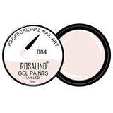 ROSALIND Gel Lacquer 5ml Pure Colors UV  Nail Gel Varnish Manicure DIY French Nail Art Polish Design Nail Painting Color