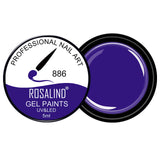 ROSALIND Gel Lacquer 5ml Pure Colors UV  Nail Gel Varnish Manicure DIY French Nail Art Polish Design Nail Painting Color