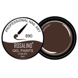 ROSALIND Gel Lacquer 5ml Pure Colors UV  Nail Gel Varnish Manicure DIY French Nail Art Polish Design Nail Painting Color