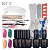 ROSALIND  Fashion Neon Nail Art Tools Cure 6W  Manicure Kit  UV Lamp Gel Polish Soak Off Base Coat Top Coat Gel Nail Polish Nail