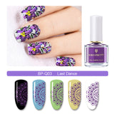 BORN PRETTY Purple Color Series Nail Stamping Polish 6ml Printing Varnish Rose Red Manicure Art Image Stamp Lacquer