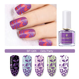 BORN PRETTY Purple Color Series Nail Stamping Polish 6ml Printing Varnish Rose Red Manicure Art Image Stamp Lacquer