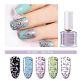 BORN PRETTY Purple Color Series Nail Stamping Polish 6ml Printing Varnish Rose Red Manicure Art Image Stamp Lacquer