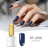 BORN PRETTY Jazz Blue Gel Series Pure Color Nail Gel Polish 6ml Purple Soak Off UV Lacquer Varnish