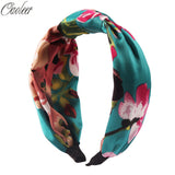 Silk Elastic Cross Headband