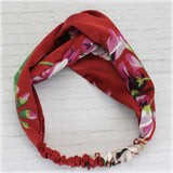Silk Elastic Cross Headband