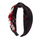 Silk Elastic Cross Headband