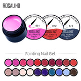ROSALIND Gel Lacquer 5ml Pure Colors UV  Nail Gel Varnish Manicure DIY French Nail Art Polish Design Nail Painting Color