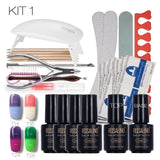 ROSALIND Temperature Changing Nail Art Tools Cure 6W UV Lamp Gel Polish Soak Off Base Coat Top Coat Gel Nail Nail Manicure Kits