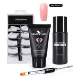 VENALISA Acrylic Gel Kit Soak Off UV LED Poly Gel Real Quality Fast Dry Matte Clear Color Builder Gel Long Lasting Crystal Gel