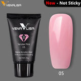 VENALISA Acrylic Gel Kit Soak Off UV LED Poly Gel Real Quality Fast Dry Matte Clear Color Builder Gel Long Lasting Crystal Gel