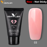 VENALISA Acrylic Gel Kit Soak Off UV LED Poly Gel Real Quality Fast Dry Matte Clear Color Builder Gel Long Lasting Crystal Gel