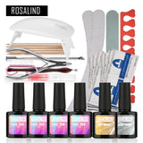 Rosalind Faux Fur UV Gel Kit Soak-off Gel Polish Gel Nail Kit Nail Art Tools Sets Kits Manicure Set