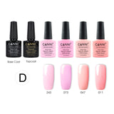 CANNI UV Gel Polish LED Gel Colors Set Nail Art Camouflage Nude Color Series Gel Nail Polish Base Top Coat Kit