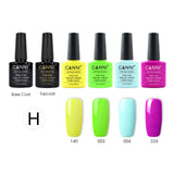 CANNI UV Gel Polish LED Gel Colors Set Nail Art Camouflage Nude Color Series Gel Nail Polish Base Top Coat Kit